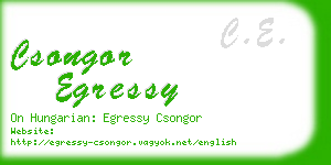 csongor egressy business card